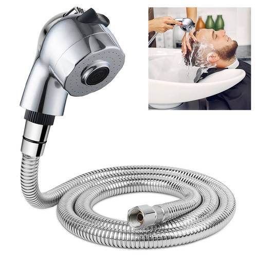 shampoo sprayer kit 1 1 steel hose with g1 2 nut and plastic sprayer head for salon sink