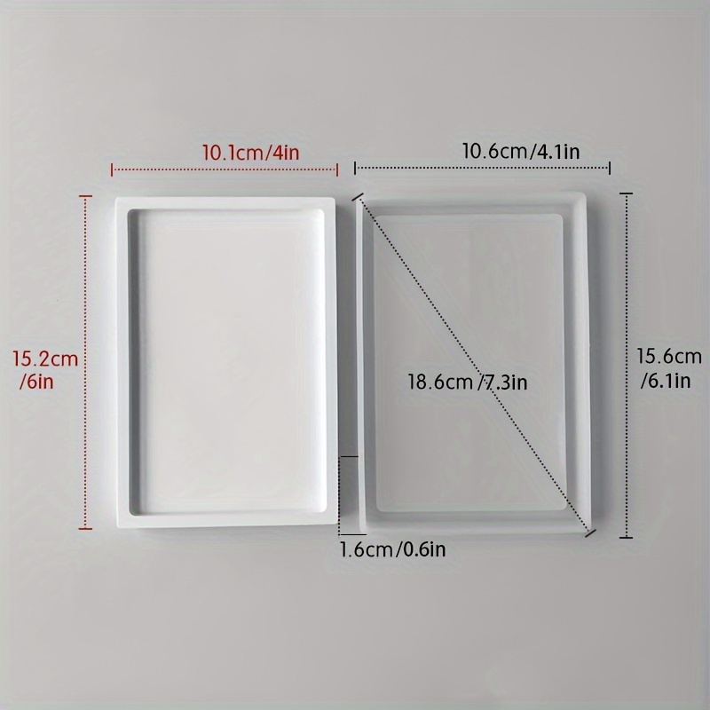 Diy For Rectangular Trays - Epoxy Kit For Display & Storage