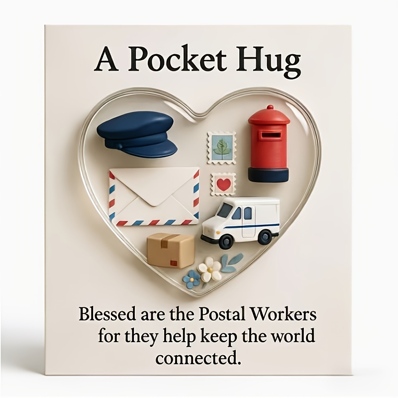 TEMU A Pocket Hug For Postal Workers To Your Gratitude. This Is A Small Yet Meaningful Keepsake Designed To To The Everyday Who Keep