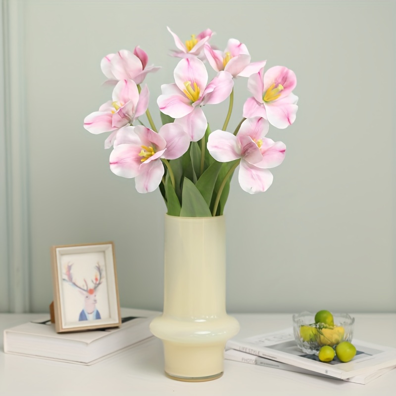 5pcs, Fiori Di Tulipani Artificiali, Tulipani Dal Tocco Reale Finto Holland  Pu Bouquet Di Tulipani, Fiori Finti Per Le Decorazioni Della Stanza Di  Casa, Matrimonio, Fidanzamento, Doccia, Addio Al Celibato, Compleanno,  Anniversario