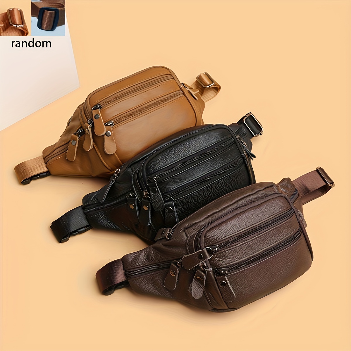 

Retro Multi-pocket Waist Bag, Vintage Zipper Crossbody Bag, Women's Casual Fanny Pack & Cell Phone Purse Bum Bag Fanny Pack