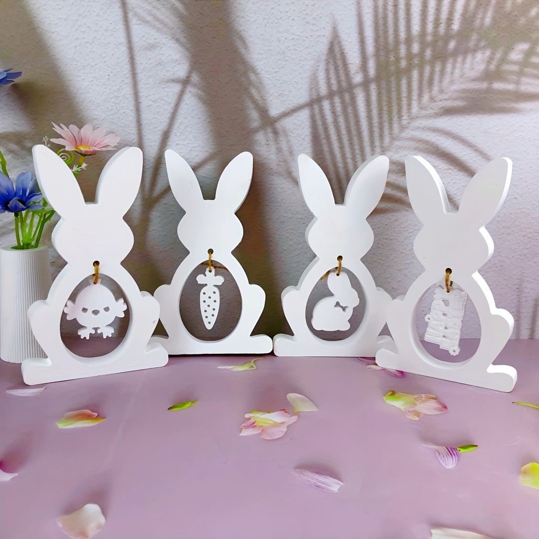 

Easter Bunny Silicone Resin Casting Molds, Diy Handmade Rabbit Ornament Mold For Home Decoration, Holiday Tabletop Decor, Cement Epoxy Resin Craft Mold Set