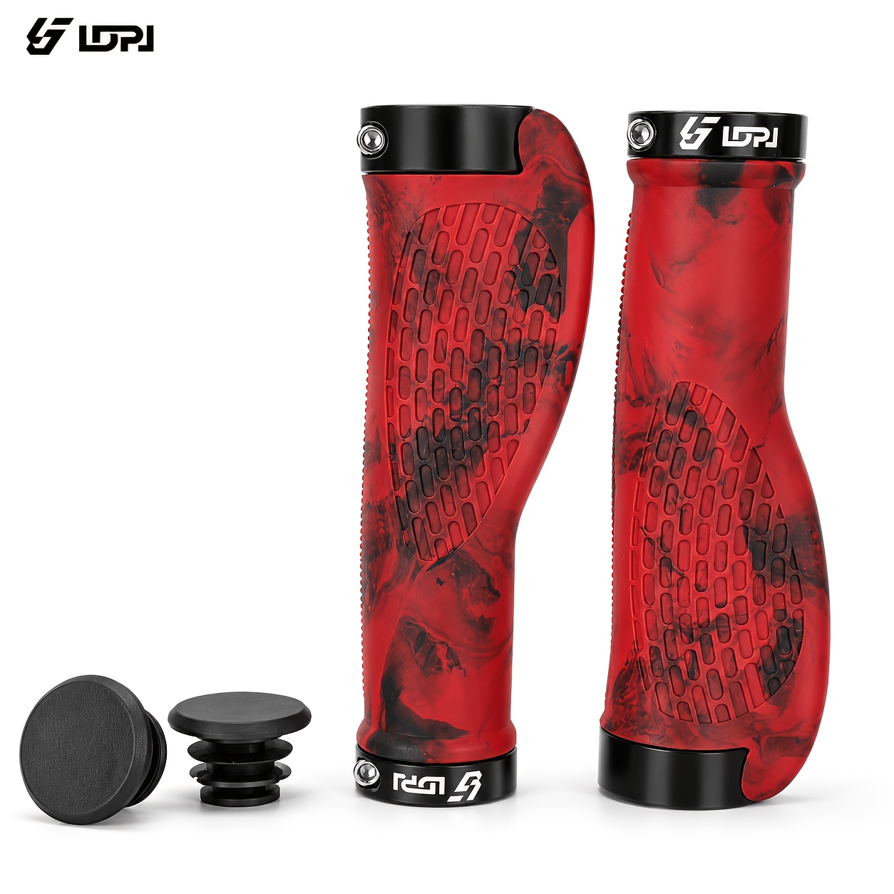 TEMU LDPJ Cache-guidon de vélo multicolore, Poignée de guidon de vélo ergonomique, Accessoires de vélo de montagne en caoutchouc antidérapant et