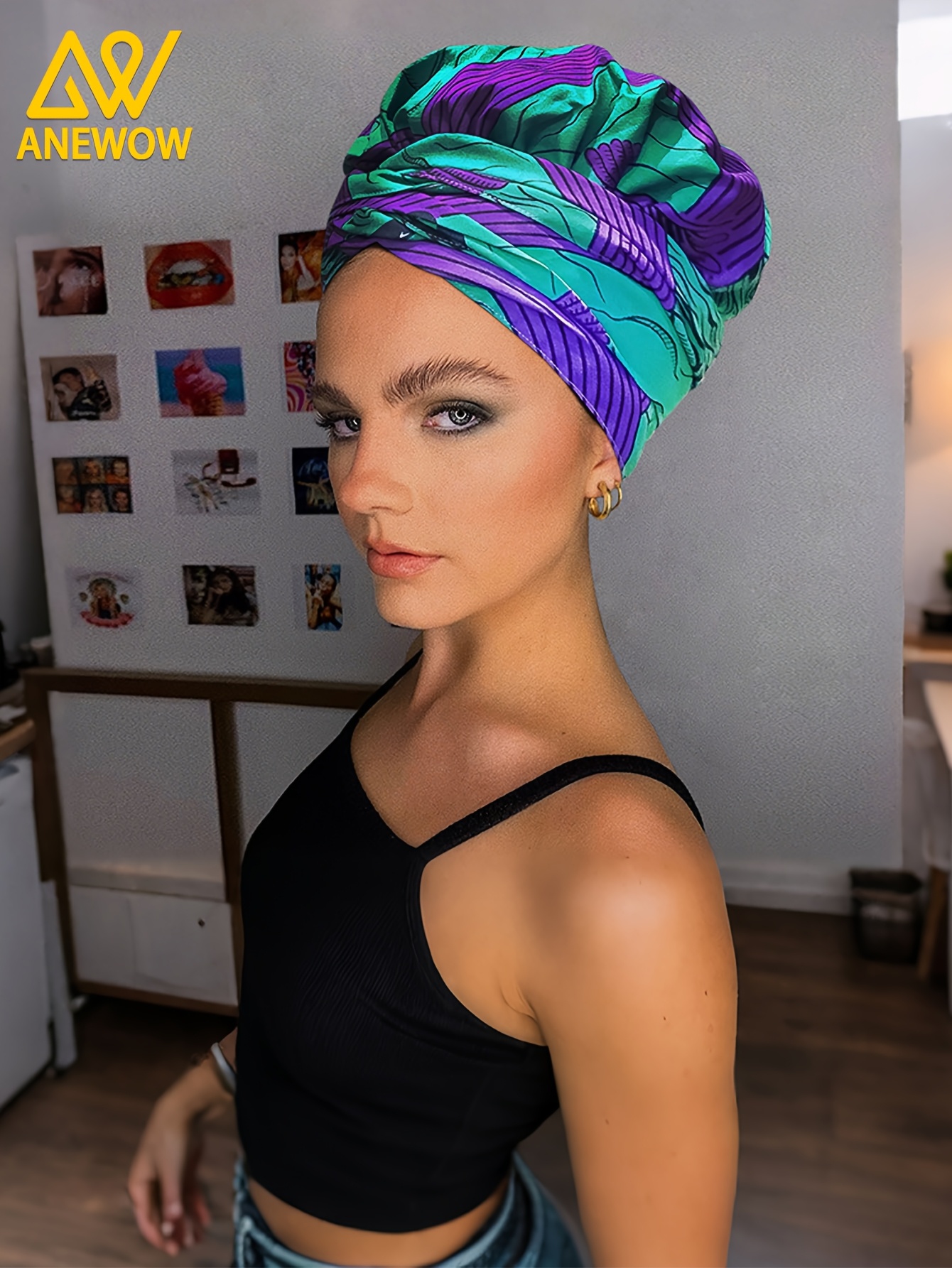 tie dye turban head wrap