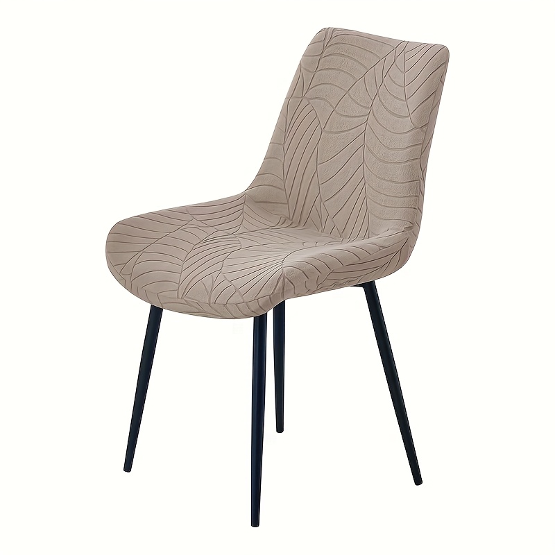 TEMU 1 pièce Housse de Chaise Moderne de Feuille Élastique avec Fermeture Élastique - Design et Unique pour Chaises de Maison ou de Restaurant -