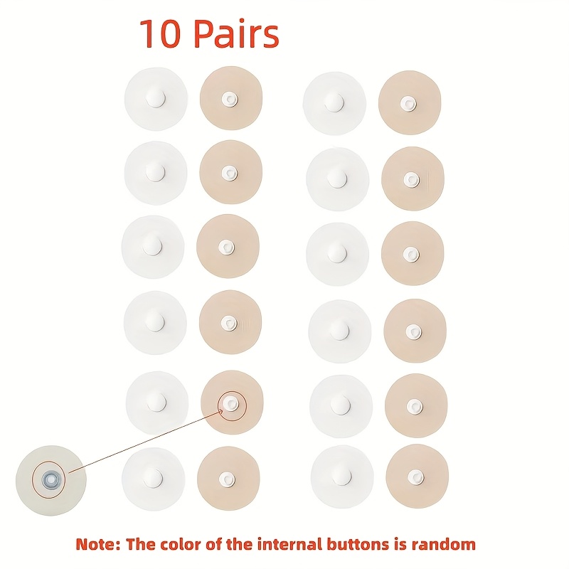 TEMU 10 Pairs/20 Pairs Duvet Snaps Round Non-iron On And Needleless Duvet Clips Prevent Duvets From Shifting In The Quilt Cover