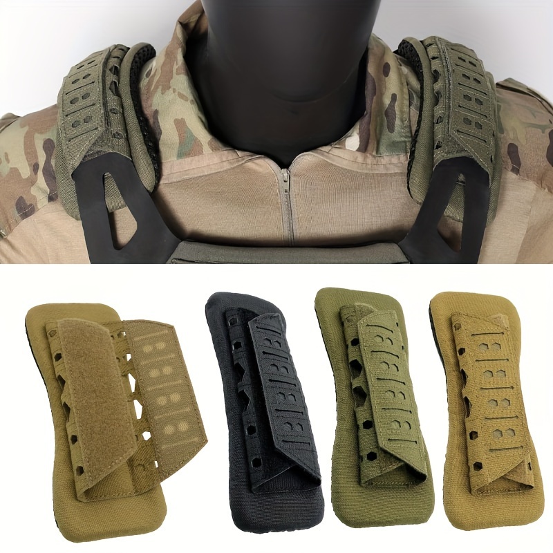 

Breathable And Durable Tactical Shoulder Pad - Molle Compatible, 8.2 X 3.3 Inches, Suitable For Universal Use, Made With Nylon Fabric