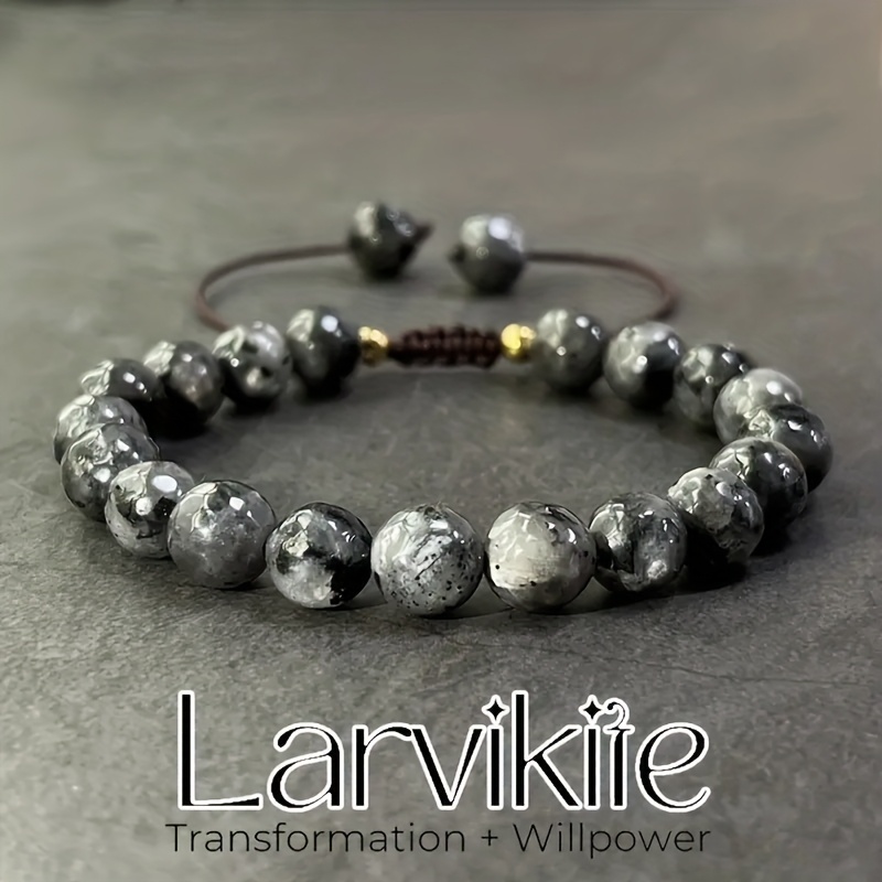 E-shop Natürliches Labradorit Armband - Sie die Transformation, die schimmernde Mineralstruktur vermittelt eine ruhige Aura | Verstellbares Design. als