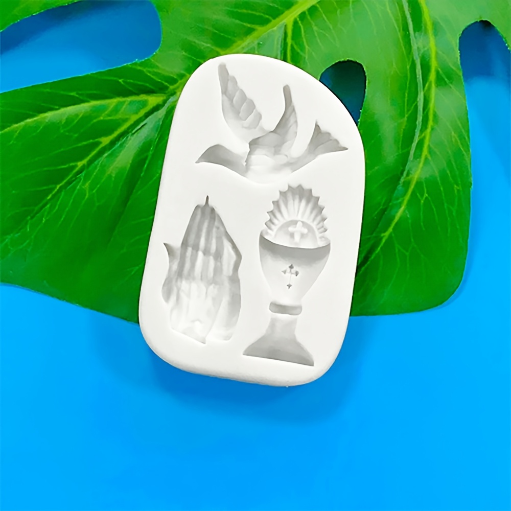Peace Trophy Chocolate Baking Tool Clapping Bird Fondant Silicone Palm Clay Decoration Mold