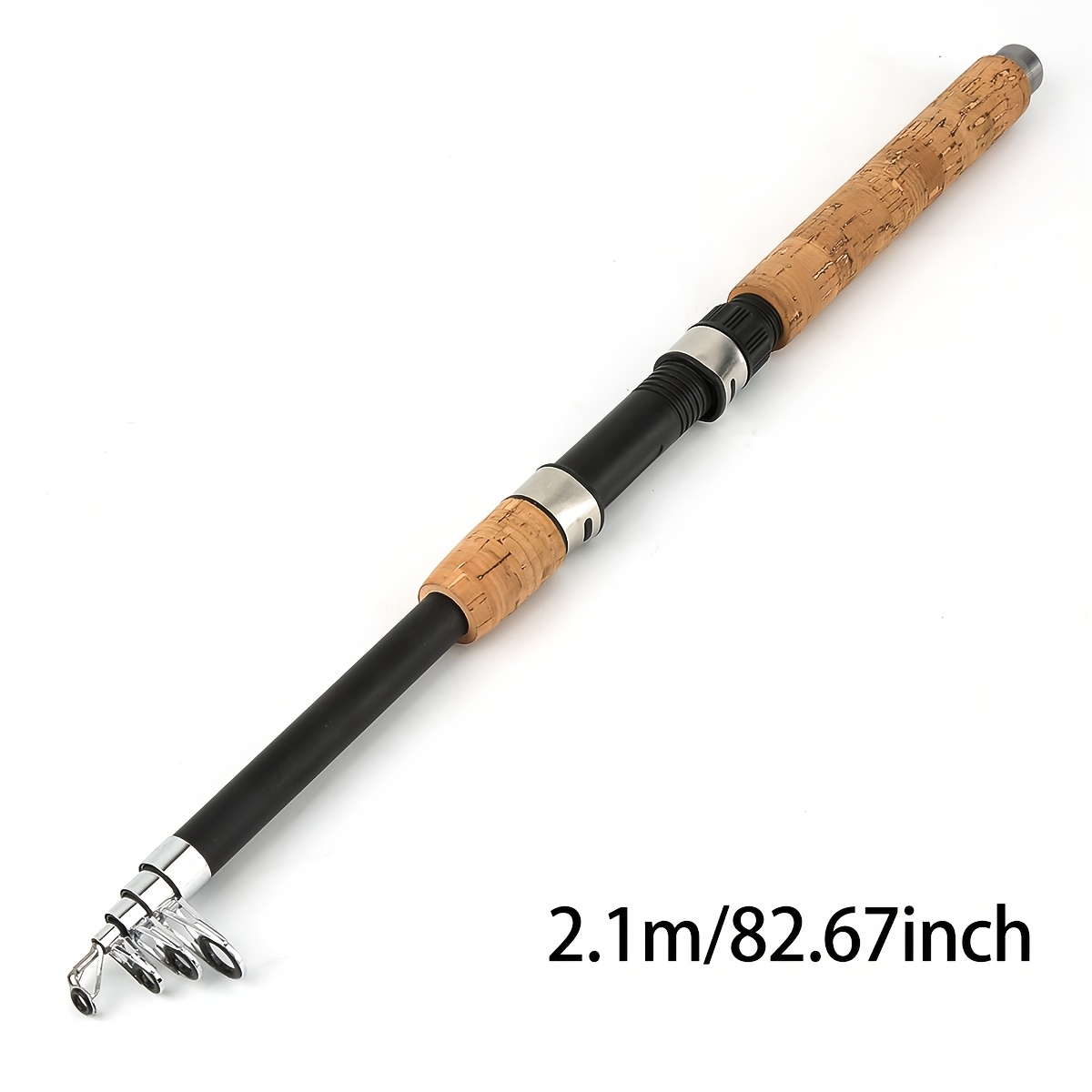 Image of 6.89ft Fiberglass 2.1m Telescopic Fishing Rod Portable Fishing Rod, Great For All , Perfect Gift For The Holidays