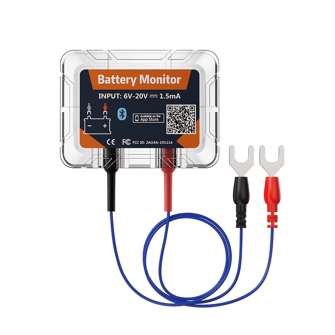 TEMU Bm6 Wireless Wireless 4.0 12v Battery Monitor Bm6 With Car Battery , Without Battery