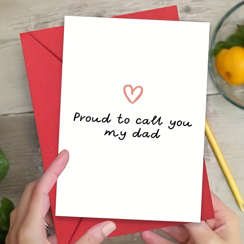 TEMU 1pc Call You Humorous Happy Father's Day Card, Unique And Creative, With Envelope, Suitable For The Best Dad, Stepdad, Grandpa, Birthday Gift