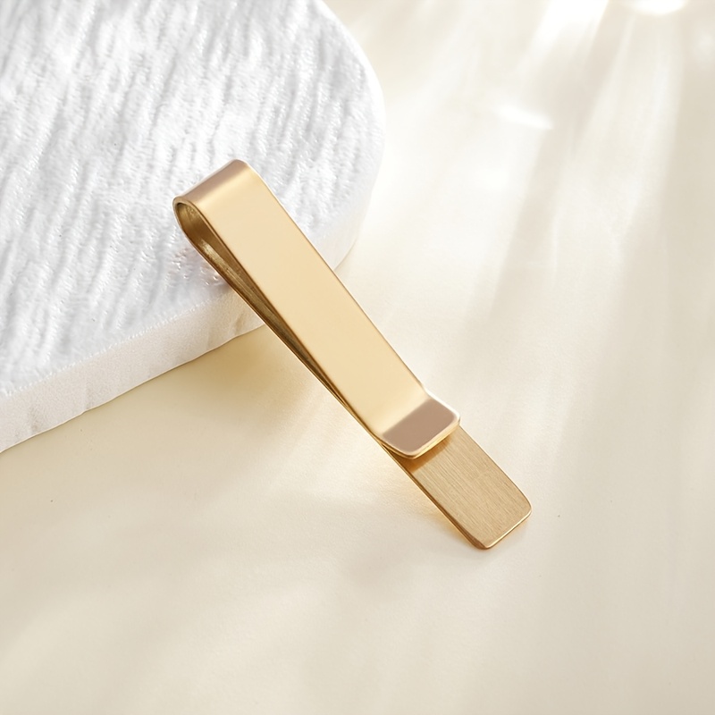 TEMU 1pc Personalized Stainless Steel Tie Clip - Custom Engraved Name, Elegant Men's Tie Bar For Weddings, Formal Events & Special Occasions, Perfect