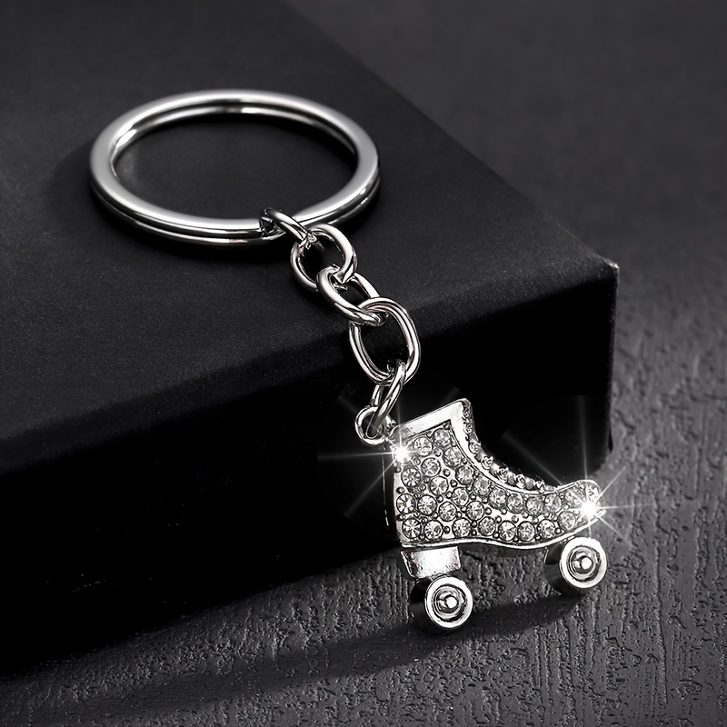 

1pc Fashion Cute Zinc Alloy Ice Skate Keychain, , , For Men And Women