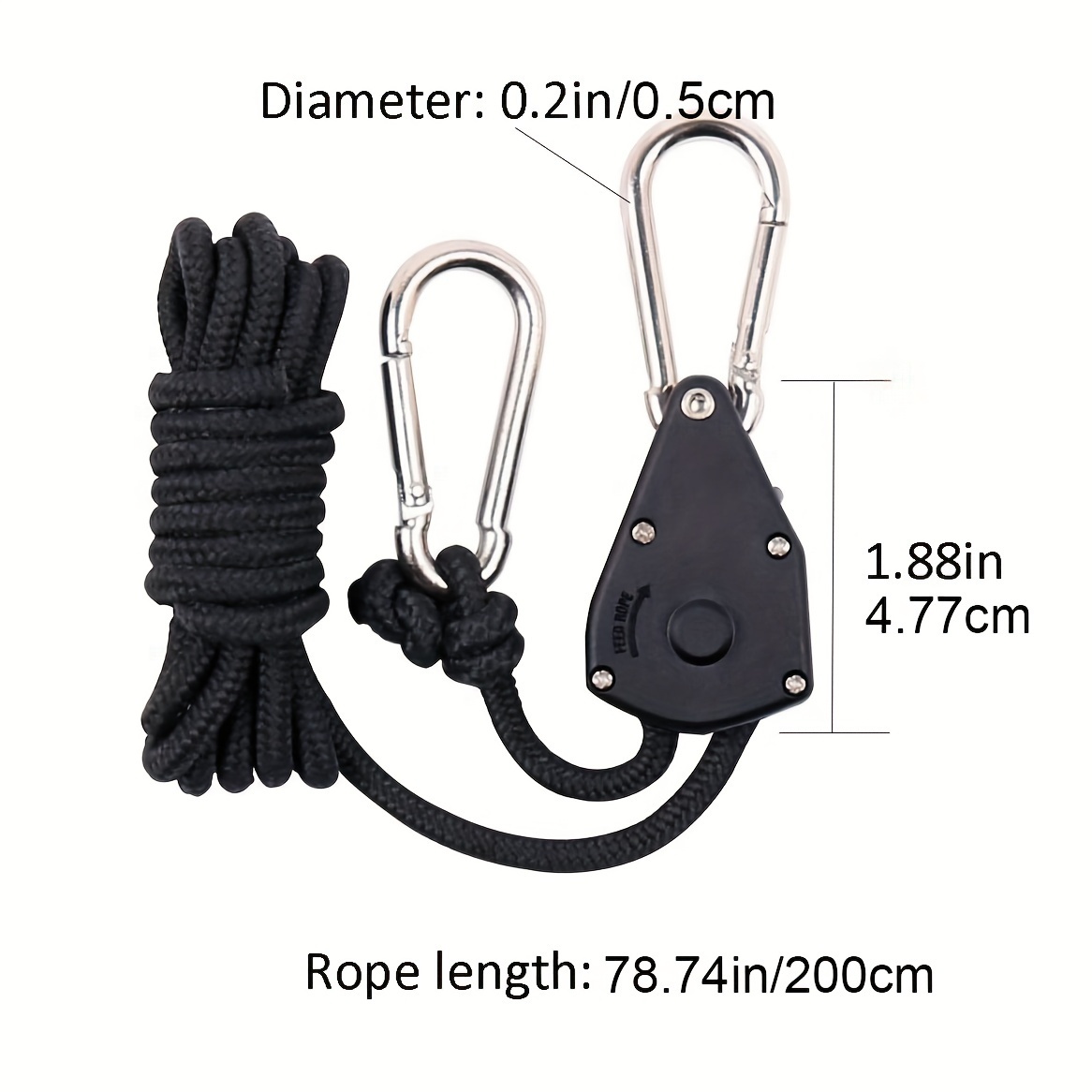 Heavy Duty Adjustable Rope Hanger Carabiners Perfect - Temu