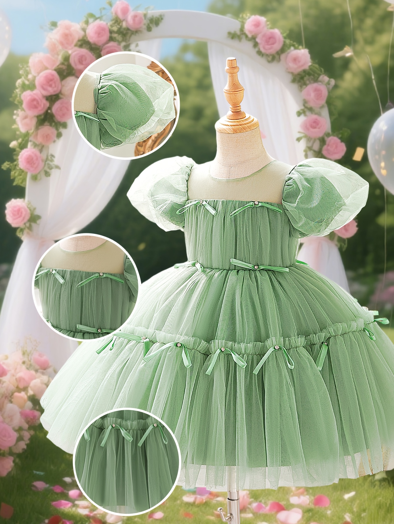 matcha bridesmaid dresses sold on Temu Mexico