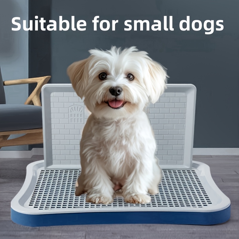 

This Dog Toilet Is Suitable For Small Dogs, Featuring A Flat Design With Wall Grids, Stylish And Easy To Clean.