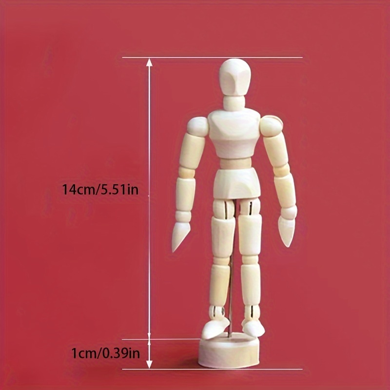 Sketching Artist Movable Limbs Male Wooden Figure Model Doll Toys Sketch  Mannequin Puppet