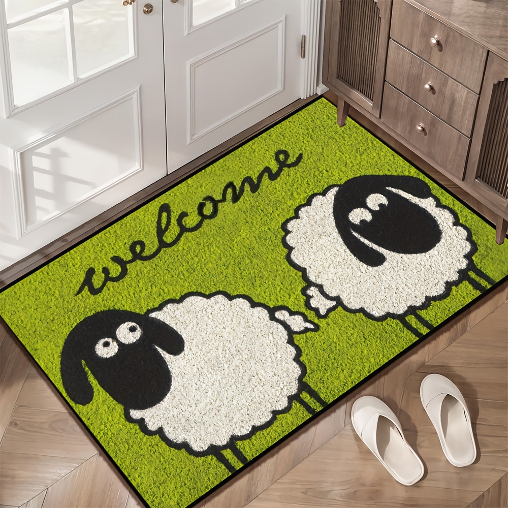 

Elegant, Rustic Sheep - Non-slip, Machine Washable Floor Rug For Home Decor | Entryway, Kitchen, Bedroom & Hallway