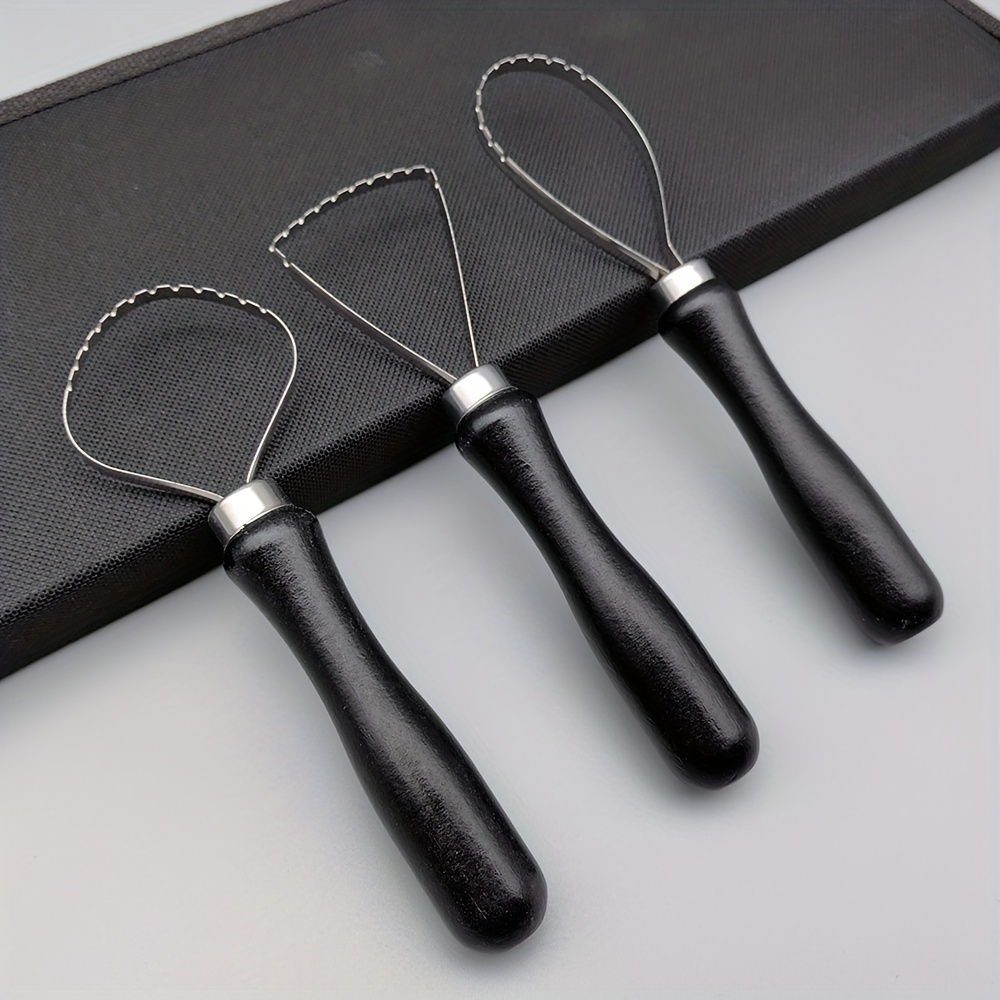 

3pcs/set Pottery Ceramics Tools Wood Pottery Clay Sculpture Tool With Stainless Steel Flat Wire