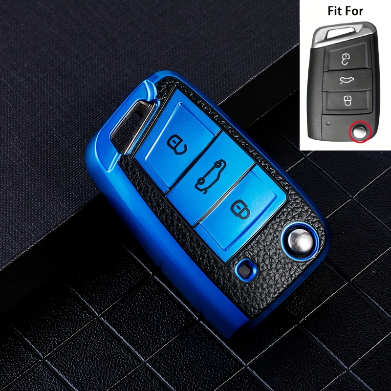 TEMU Tpu Car Key Case Key Fob Cover For Vw For For Golf 7 Mk7 For Tiguan Mk2 For Atlas For L For Seat For For Leon Fr 2 For Ibiza For For Octavia