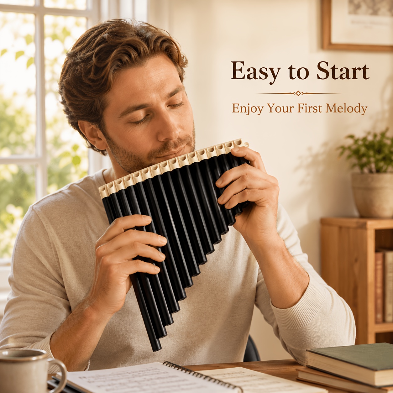 TEMU This Is A Single 18-hole Black Abs Flute, Portable Flute. It Comes With A Storage Bag And A Carrying Bag, Is Comfortable To Hold, And Plays .