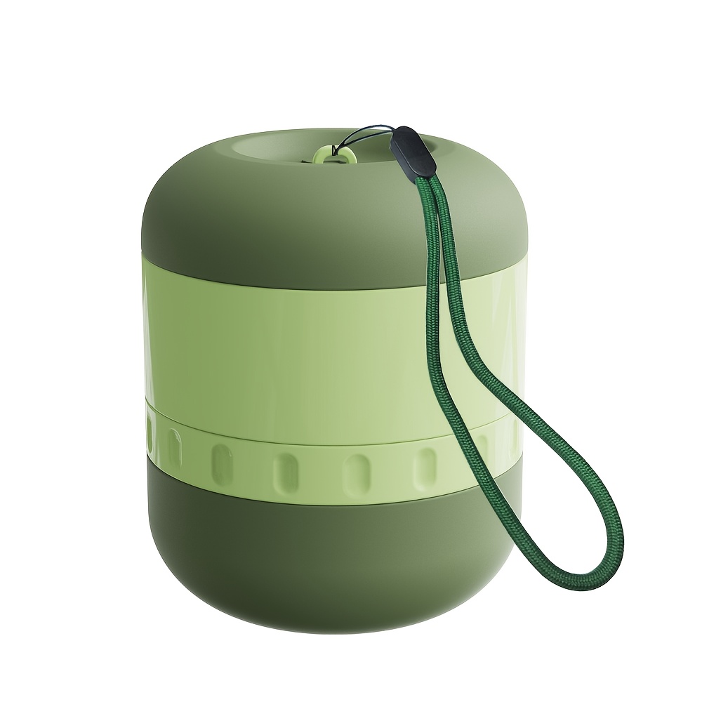 Image of 1pc Portable Pet Feeder With Hanging Water Bottle & Food Container - Lightweight Travel Food And Water Dispenser, Abs & Secure Leakproof Lid, Ideal For Walking, Camping
