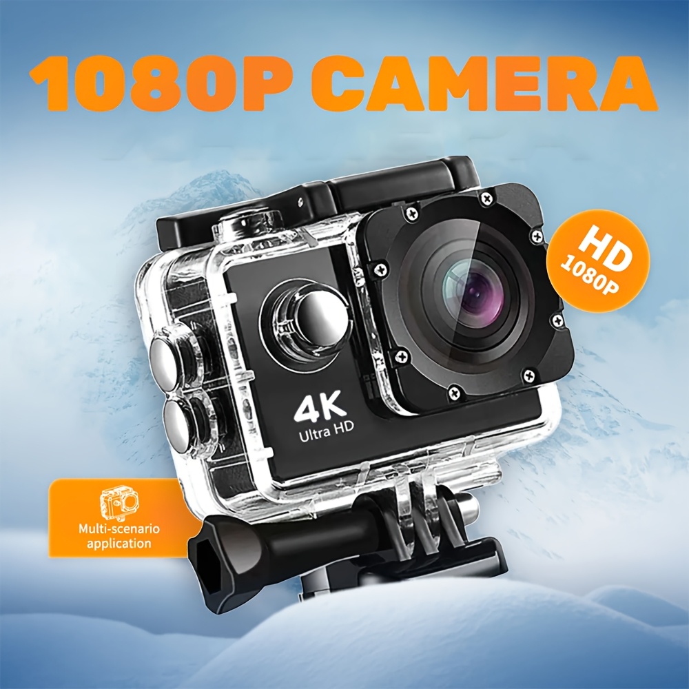 câmera de   hd 1080p com ângulo   de 140°, ecrã lcd de 2, armazenamento em cartão tf, bateria de lítio recarregável, exposição automática, grav  em   mp4 - ideal para desportos ao ar livre e fotografia de lazer detalhes 3