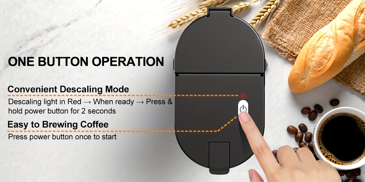 single serve coffee maker   cup pods ground coffee 6 12oz fast brew machine with auto shut off descaling alert water level window compact   for home office dorm home brewing stylish     brewing office workers details 5