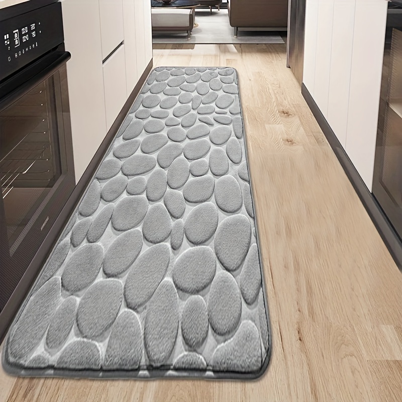 

1pc, Thickened Bath Mat, Embossed Rug, -dry, Washable, , , Rectangular Bath Mat For , Kitchen, Laundry, Bedroom, , Use, 530g/㎡, 1.3cm