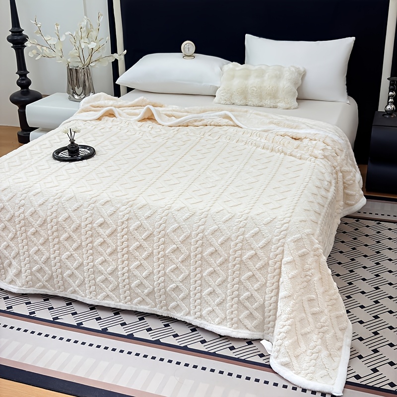 All-Season Tafu Rong Blanket Thickened Lamb Coral Fleece Small Blanket Office Nap Sofa Blanket Student Dormitory Blanket