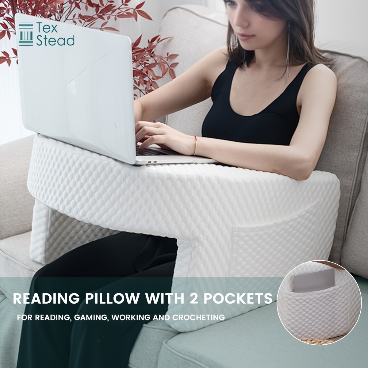 Supportive backrest pillow memory foam