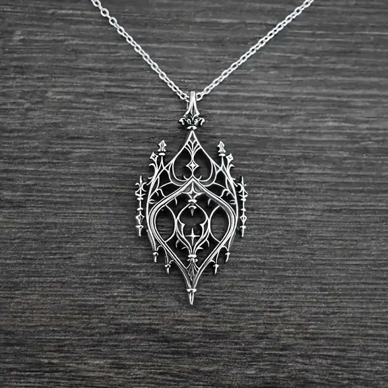 Vintage Gothic Hollow Fashion Pendant Necklace Easy Women's Necklace Party Gift