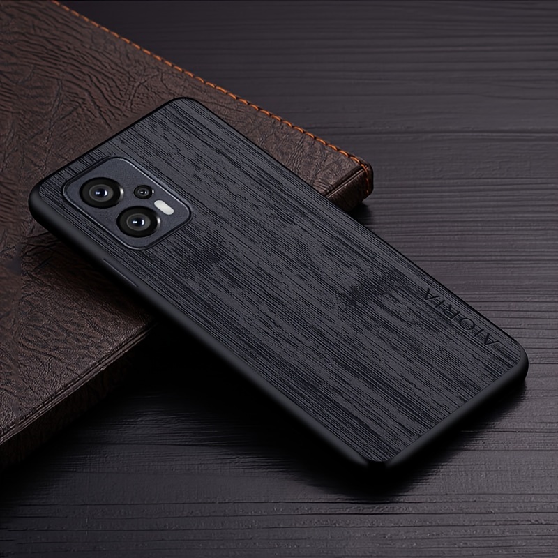 For POCO X5 Pro Case Leather Pattern Back Cover Funda Shockproof