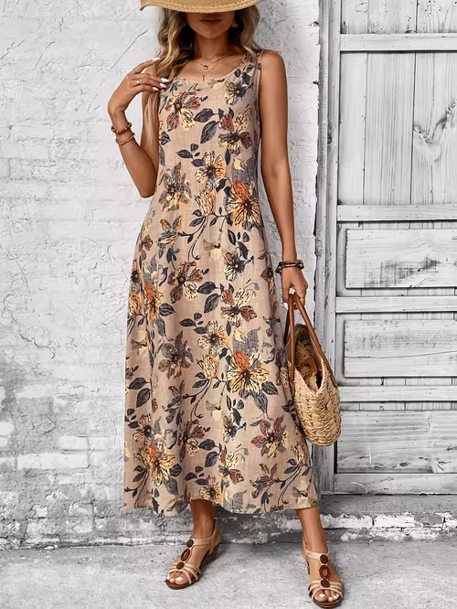 Summer Women's Casual Floral Print Dress