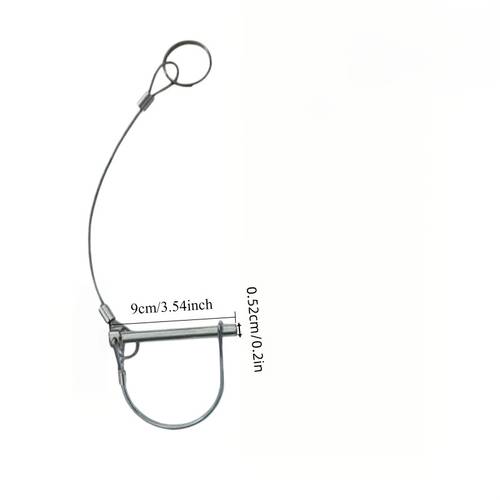 2 3 5pcs tow lock pins with lanyard loops featuring a matching lanyard design to prevent loss heavy duty trailer towing and connecting accessories compatible with agricultural trailers lawn transport vehicles and garden tow trailers