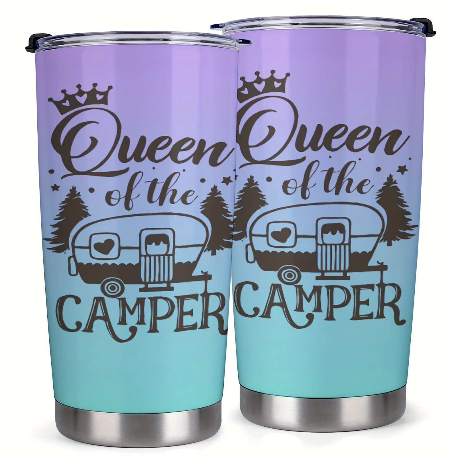 

Tumbler For Campers Woman From Husband Boyfriend Sisters Best Friend Coffee Cup With Lid 20oz Stainless Travel Mug