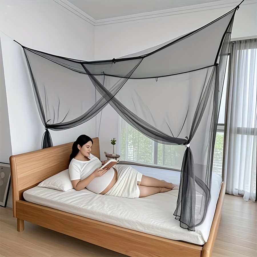 1pc camping mosquito net ultra large mosquito net for camping holes mesh 15 square netting curtain for bunk bed camping bedding patio four sizes 200 200 180cm details 9