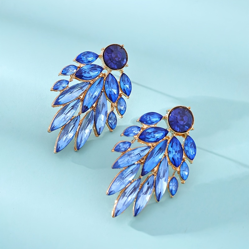 Elegant Leaf Tassel Stud Earrings For Women - Alloy, Parties & Vacations