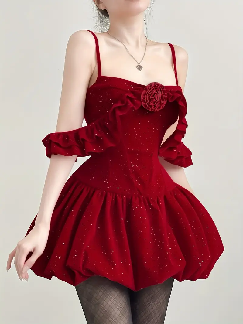 korean style korean party dress fine glitter - Temu Iceland korean style korean party dress fine glitter - Temu Iceland
