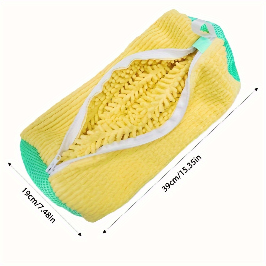 2pcs multi purpose polyester   fabric shoe cleaning bags reusable round zippered laundry bags for delicate items with machine washable for laundry room accessories details 1