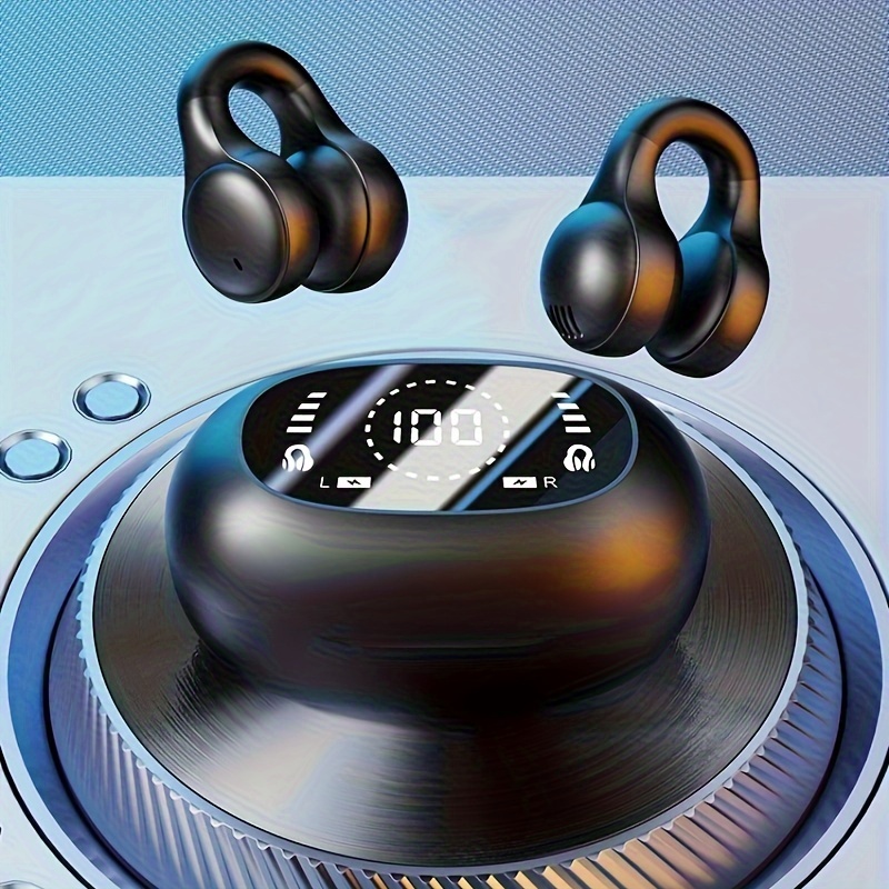 auriculares con clip: mini audífonos inalámbricos con batería de larga  duración. control universal del teléfono y cancelación de ruido de voz -  adecuados para ejercicio y con los smartphones - un auricular.