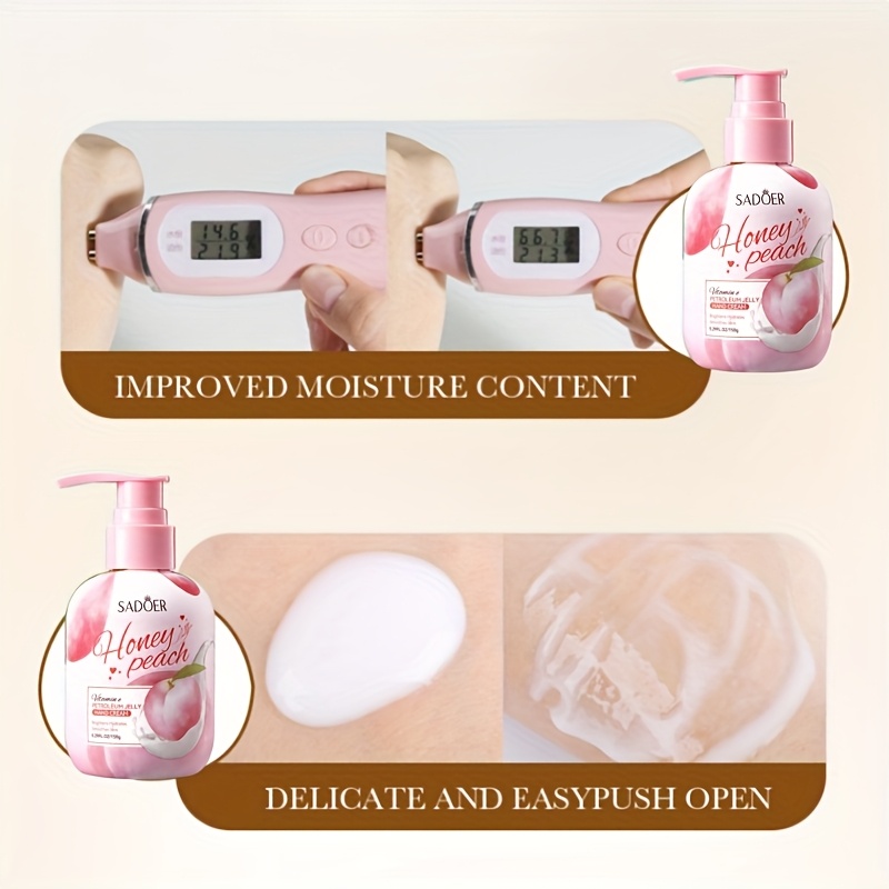 peach hand cream hydrating and non greasy texture for dry   leaves   glowing Product details 1