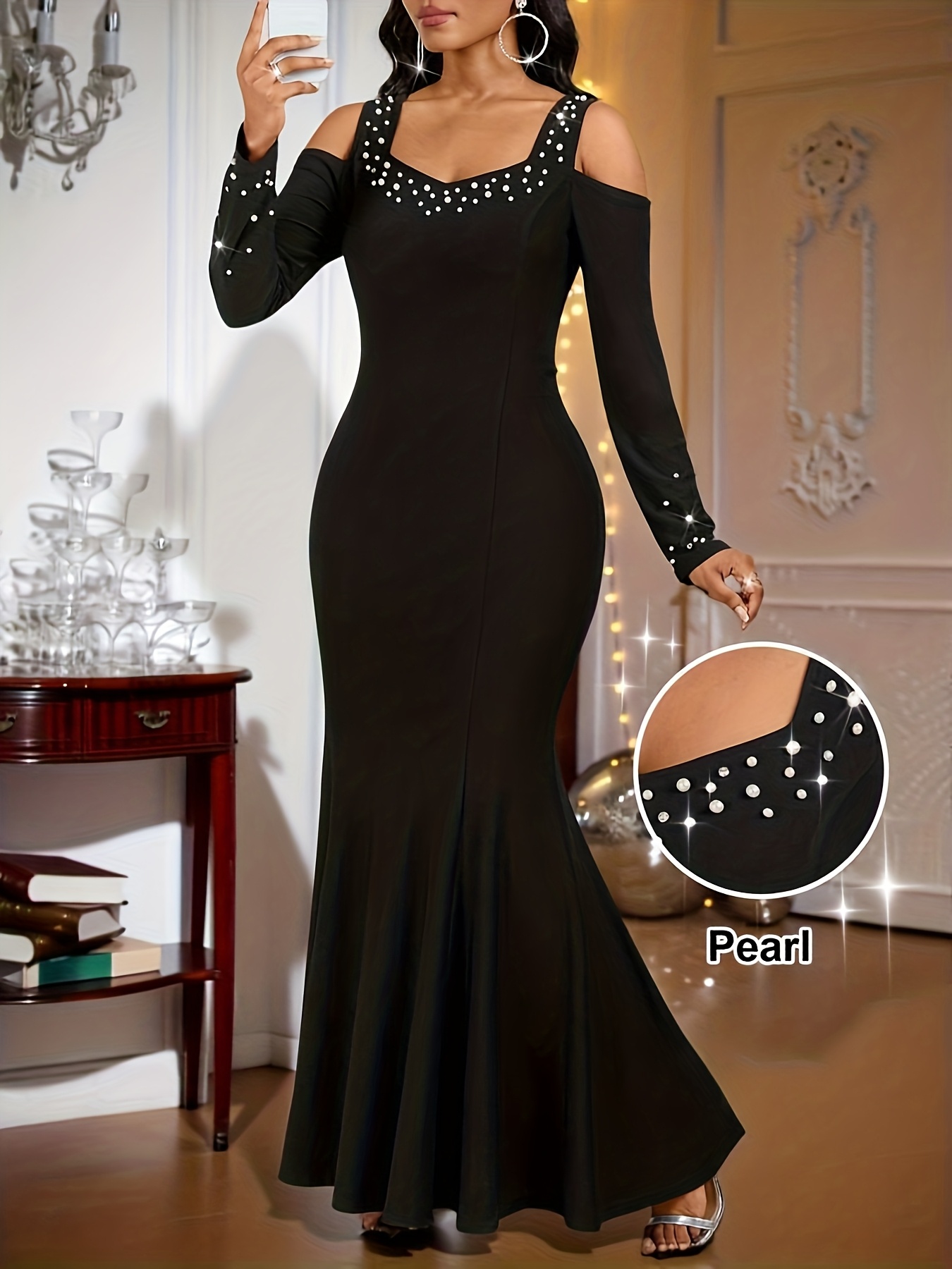 brown dress black tights Akita Satin Cinched Shirt Dress