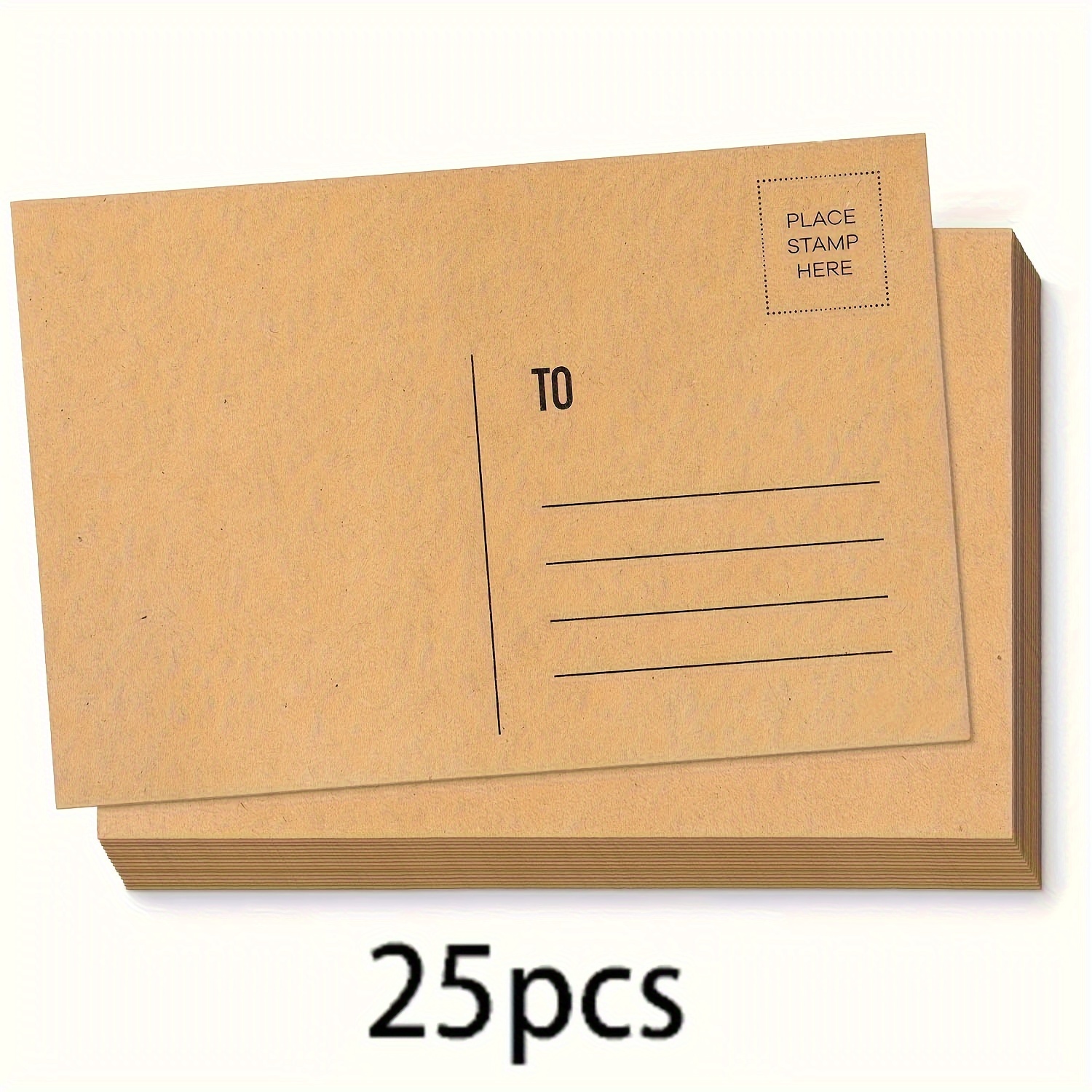 TEMU Brown Paper 4x6 Blank Postcard, Homemade Printable Postcard Set