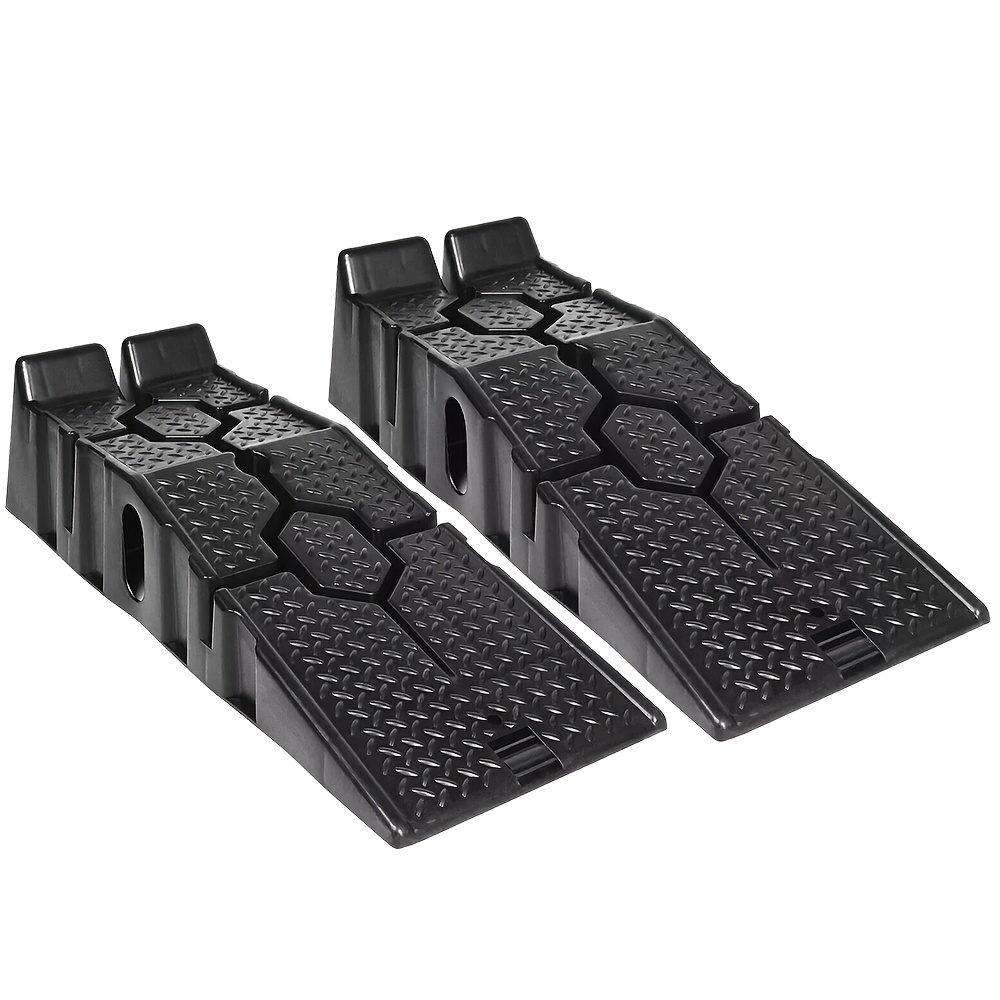 TEMU Wheel Chock, 2pcs 3-tiered Tire Ramps, Leveling Wedges Leveling Blocks Leveling Ramps, Rv Car System, Perfect For Rv, Cars, Motorhome, Vehicle,
