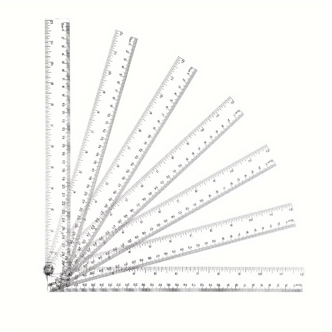 Pad Rule Set 2pcs Acrylic Pad Rules 4 5 X 4 5 Cm 6 X 6