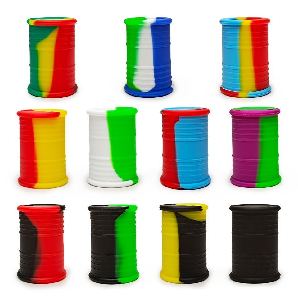 11pcs creative silicone containers 11 drum shaped
