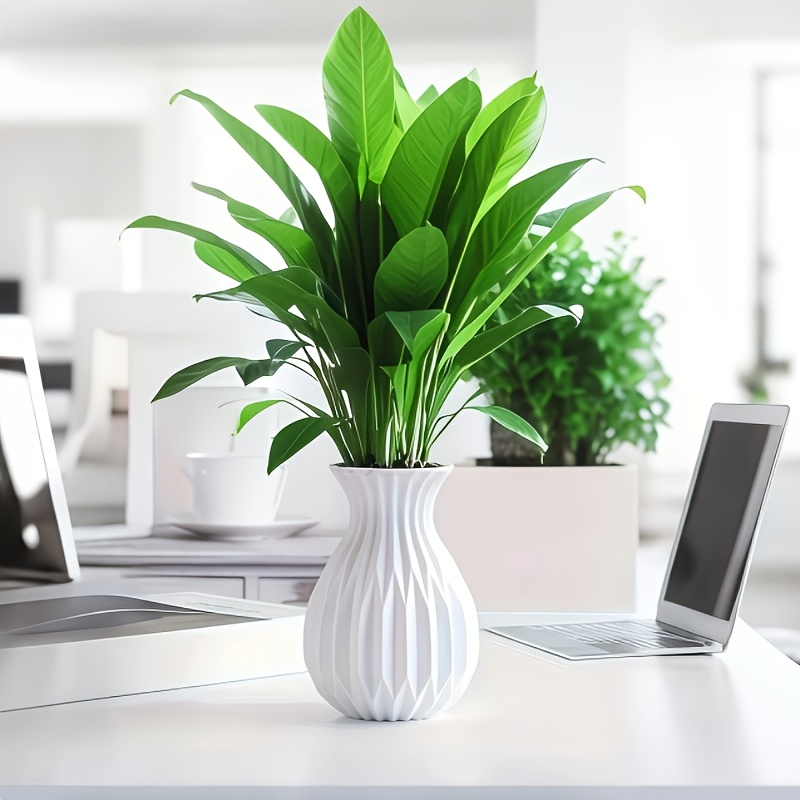 6pcs Set, Artistic White, Texture Vase, Suitable For Wedding Decoration, Party Festivals, Birthday Decorative Bottles