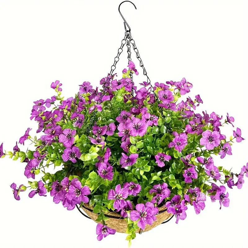 Arborus Kunstmatige hangende mand bloemen 55 cm nep zijden chrysant bloem hangende manden faux bloemenmand met cyclamen bloemen decoratieve bloemenmanden voor terras balkon boerderij decoratie Arborus Kunstmatige hangende mand bloemen 55 cm nep zijden chrysant bloem hangende manden faux bloemenmand met cyclamen bloemen decoratieve bloemenmanden voor terras balkon boerderij decoratie